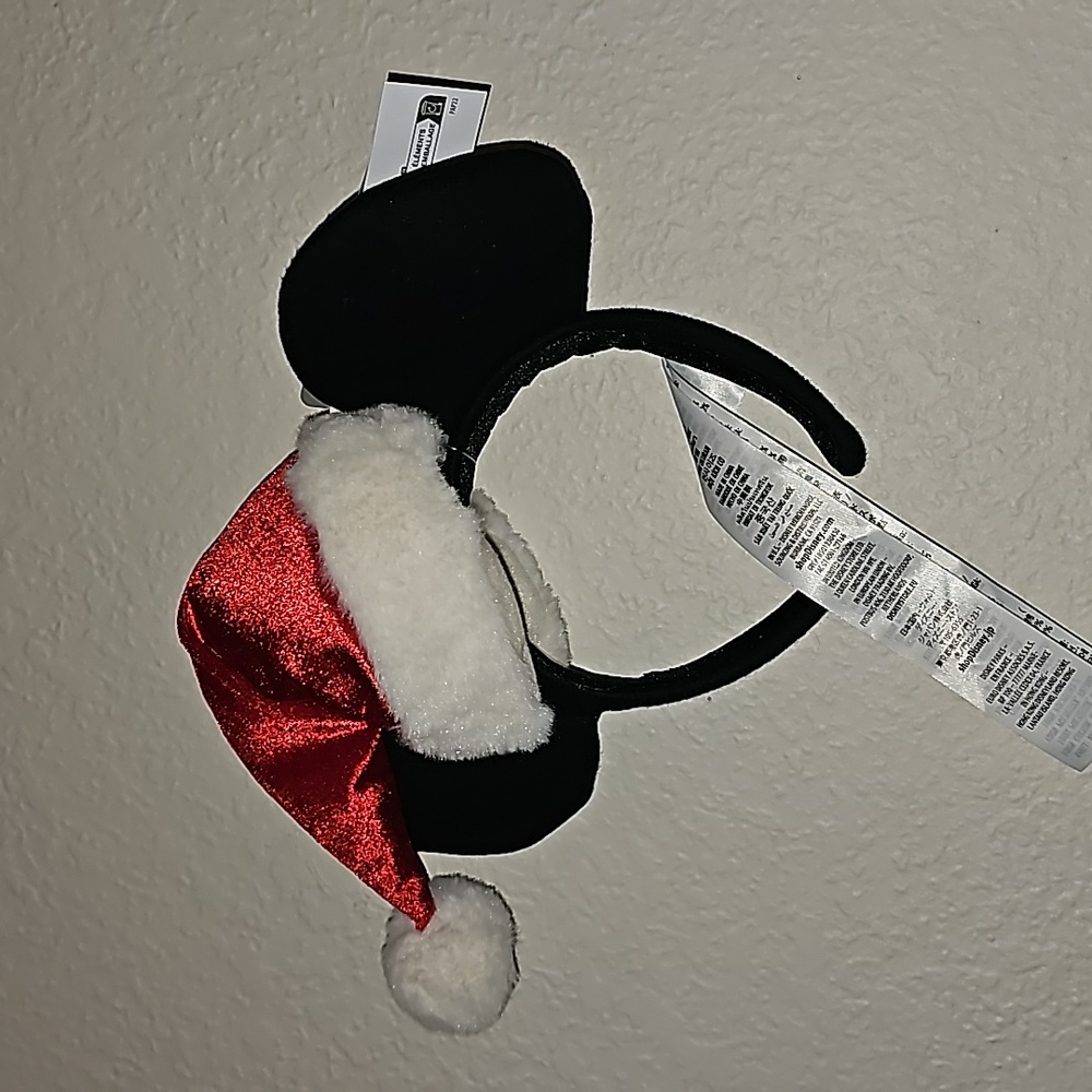 Mickey Ears Headband - Christmas 2022 Santa Hat